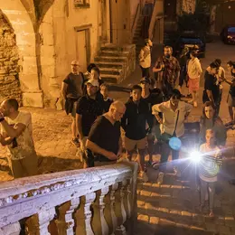 Ronde du veilleur de nuit sur le site castral de Lorentzen