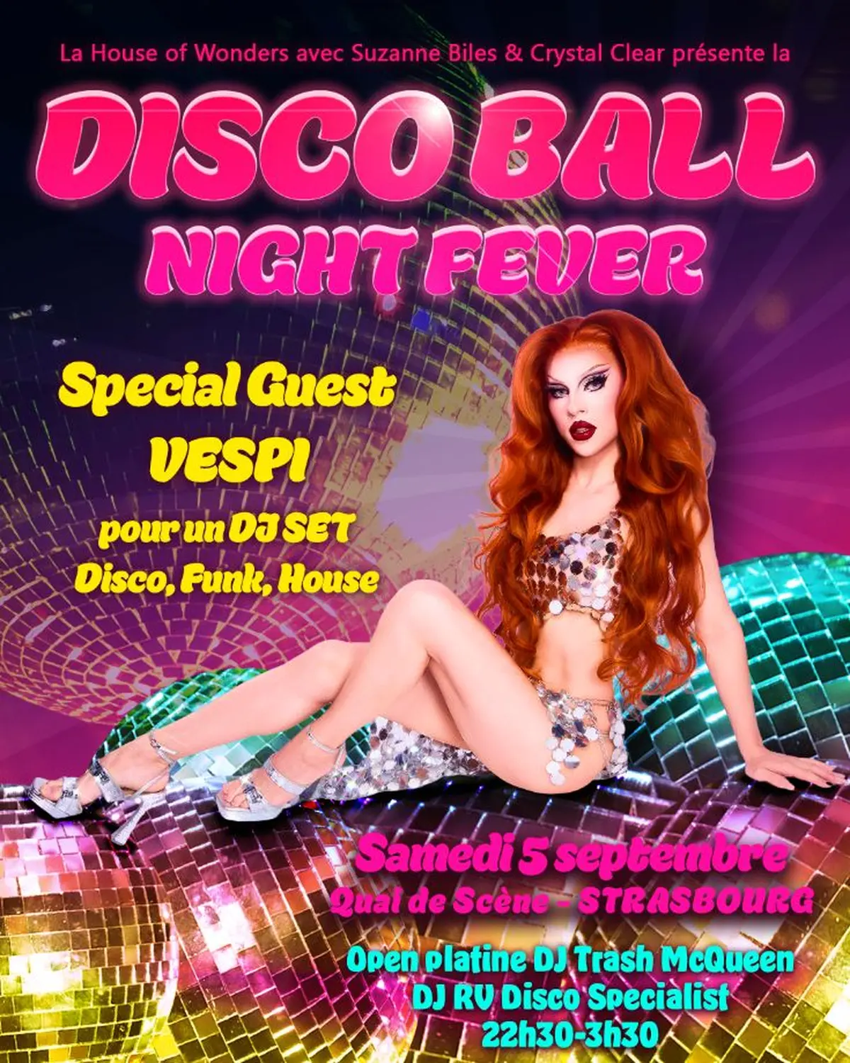 Disco Ball Night Fever - DJ set avec VESPI Drag Race France saison 2