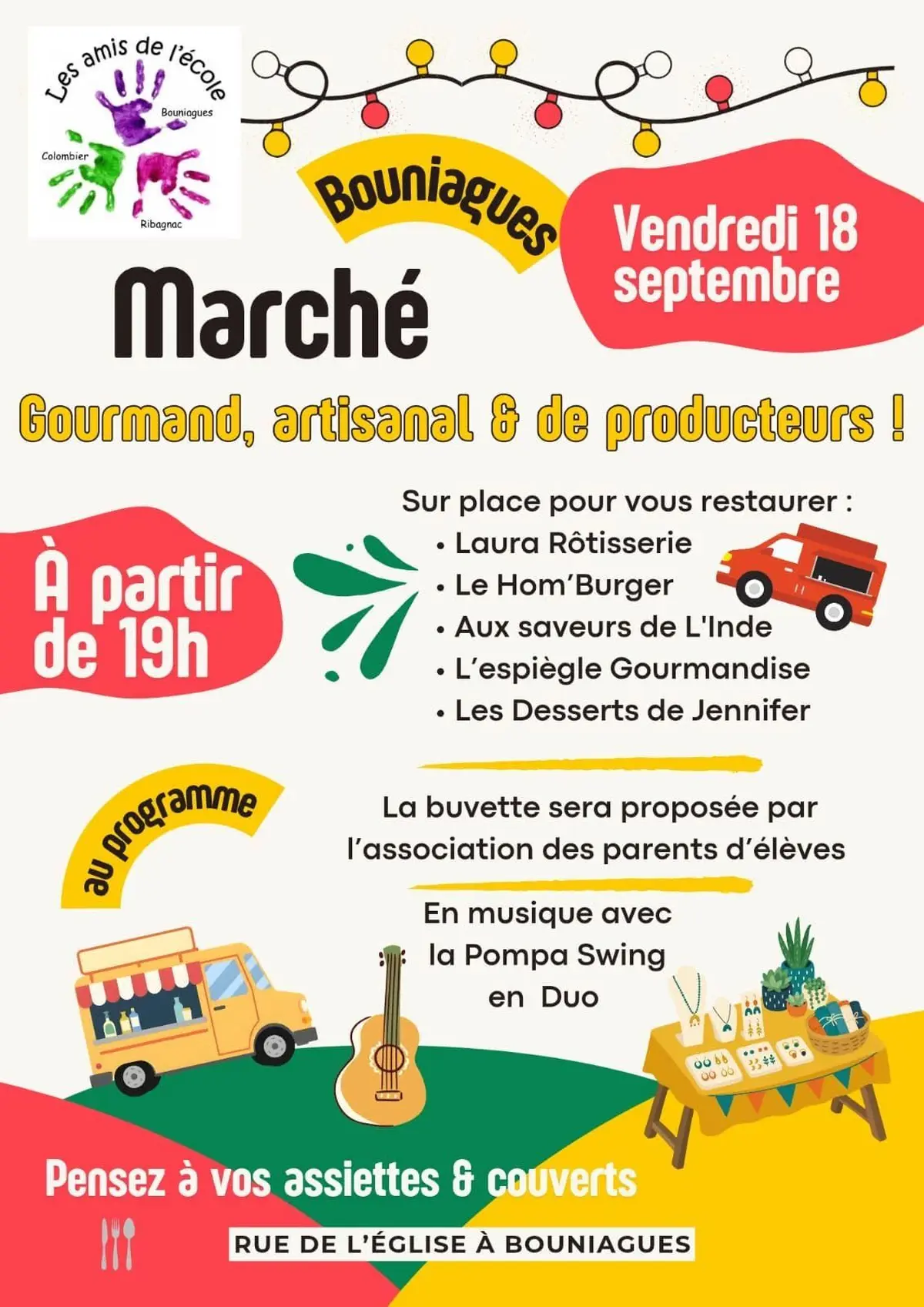 Marché Gourmand et des Artisans/Producteurs à Bouniagues