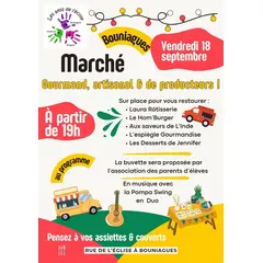 Marché Gourmand et des Artisans/Producteurs à Bouniagues