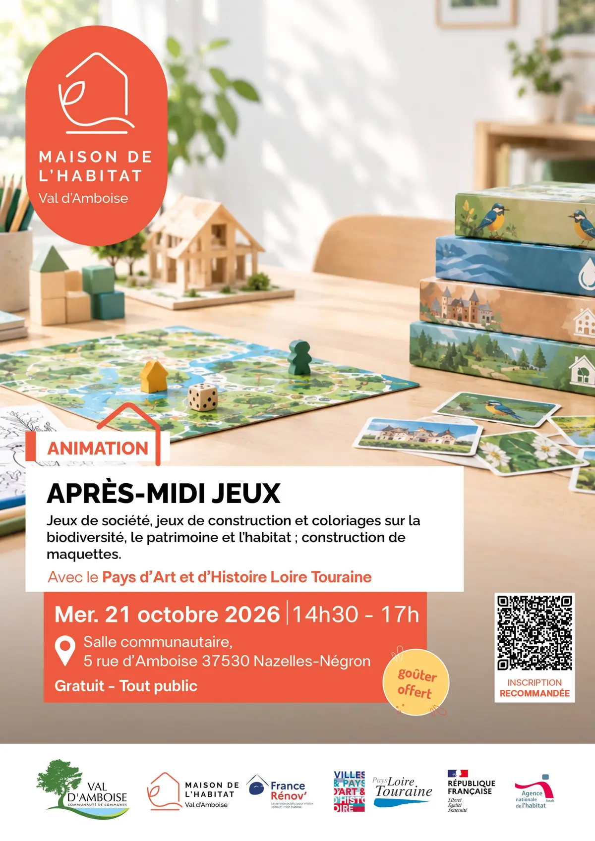 Après-midi jeux - Maison de l'Habitat du Val d'Amboise