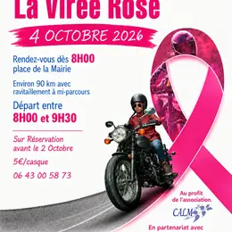 3eme balade moto La virée rose