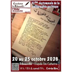 XI° Automnale de la calligraphie gothique médiévale - Les plumes de Ribeauvillé
