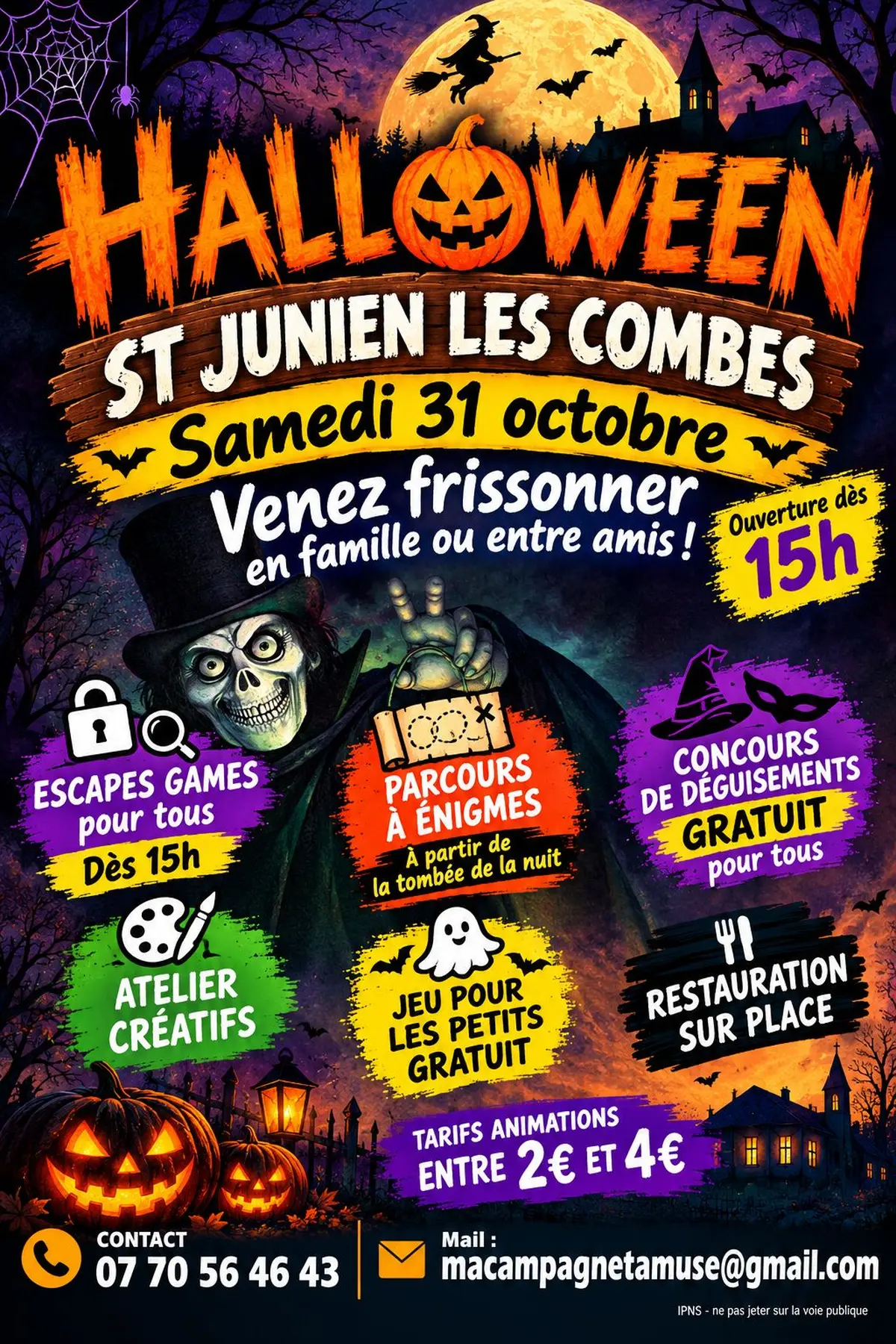 Halloween à St-Junien-Les-Combes