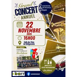 Concert annuel de l'Harmonie municipale de Barr