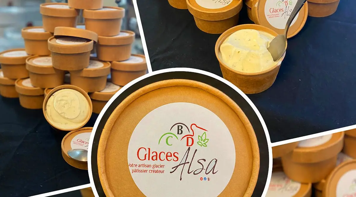 La glace au CBD des Glaces Alsa à Colmar