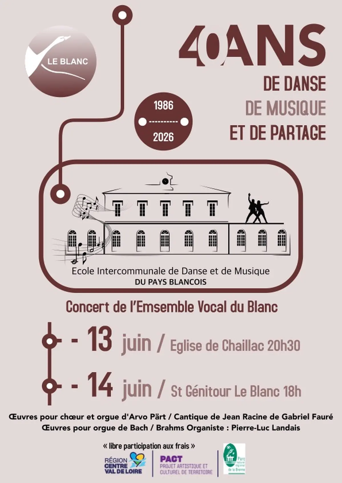 40 ans de l'EIDM du Blanc, concert de l'ensemble vocal