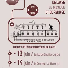 40 ans de l'EIDM du Blanc, concert de l'ensemble vocal
