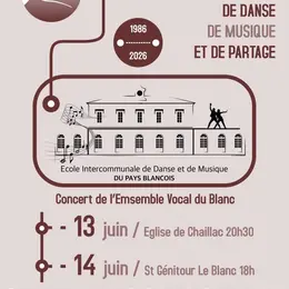 40 ans de l'EIDM du Blanc, concert de l'ensemble vocal