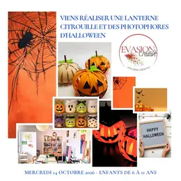 Atelier mercredicréatif enfants : lanterne citrouille et photophores d’Halloween