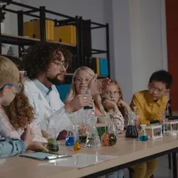 Expérience scientifique pour apprenti chimiste
