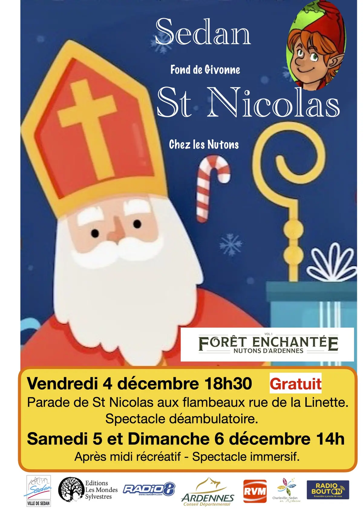 Parade aux flambeaux de la St Nicolas - Spectacle déambulatoire