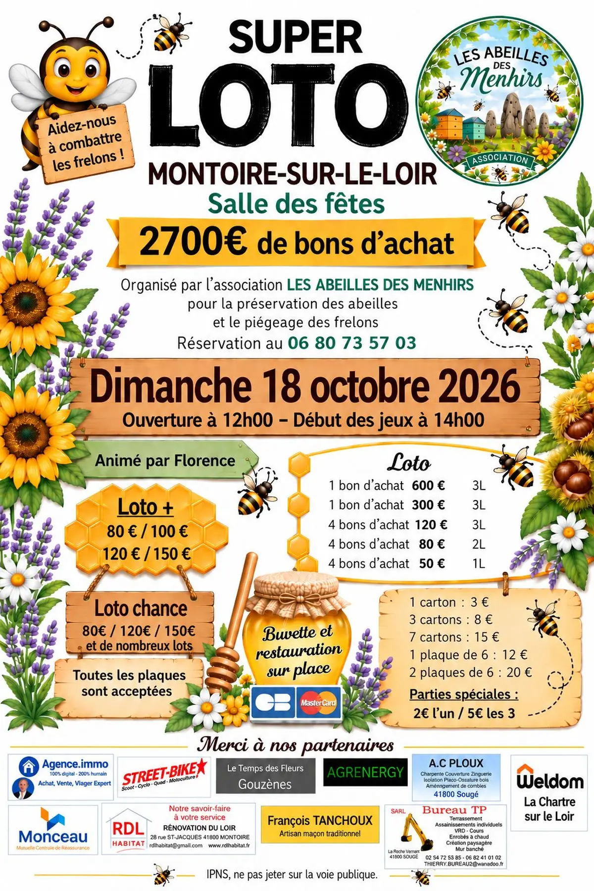 Super LOTO 2700euros  de bons d'achats