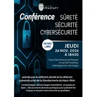 Conférence : Sûreté, Sécurité et Cybersécurité &copy; Mairie de Pfastatt