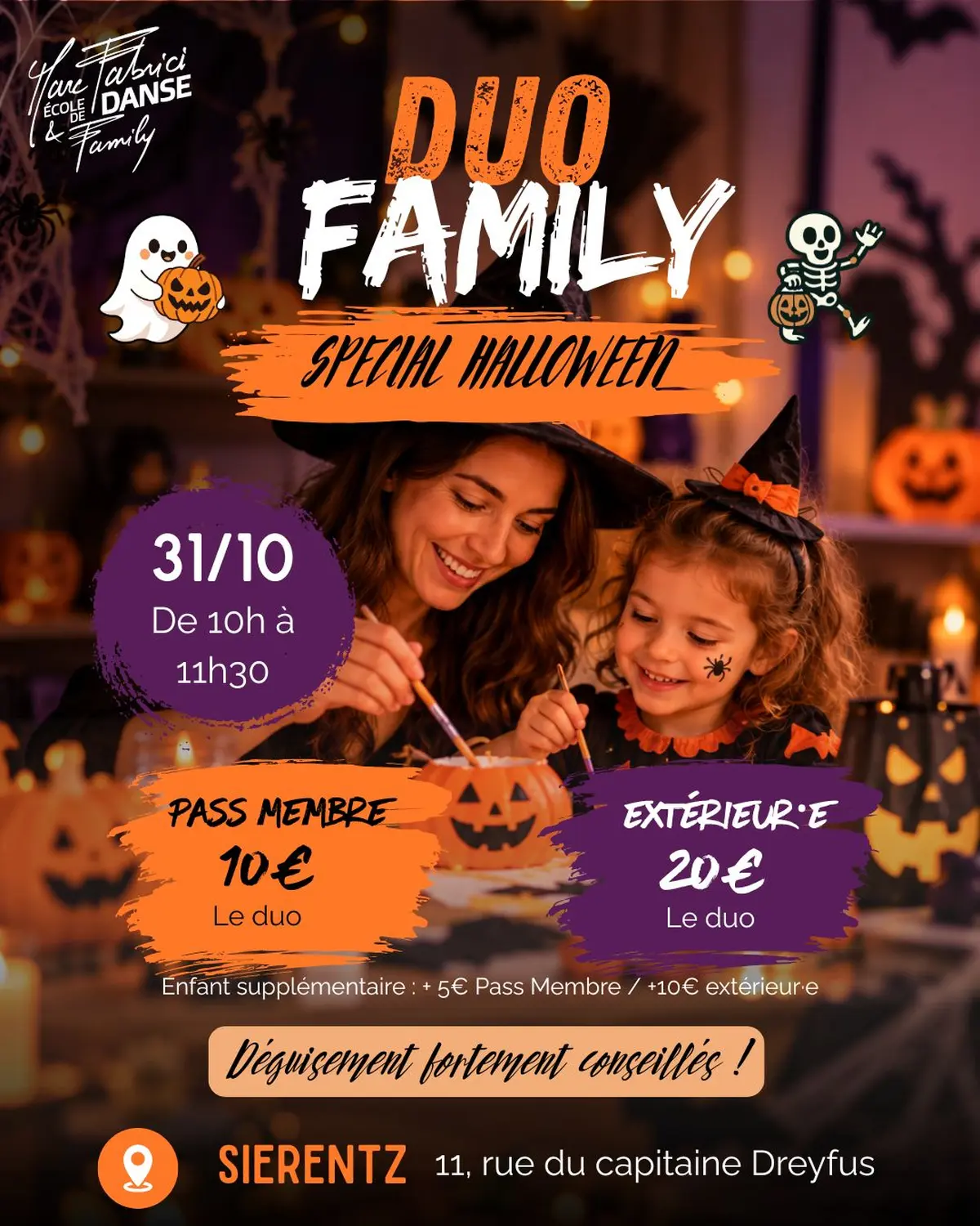 Family Duo Halloween : atelier danse parent-enfant à Sierentz
