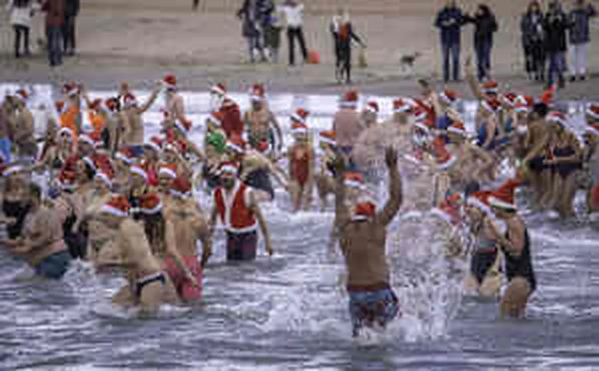 41e Bain De Noël De Valras-Plage