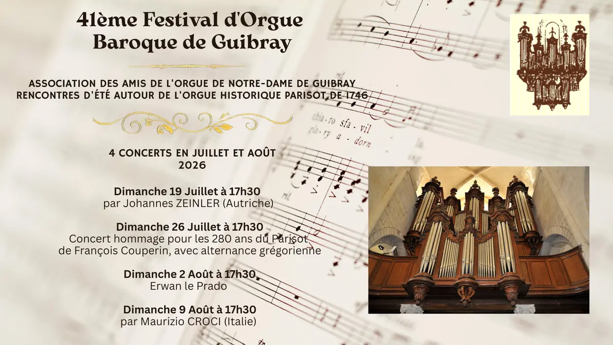 41e Festival d'Orgue Baroque de Guibray