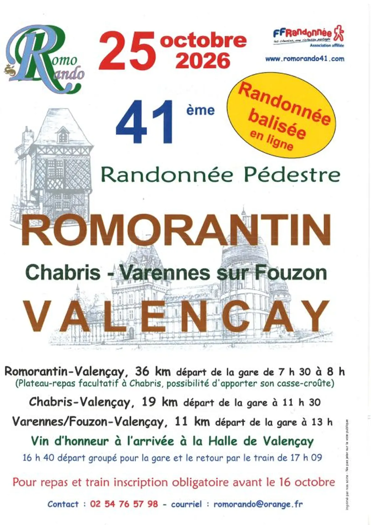 41ème randonnée pédestre entre Romorantin et Valençay