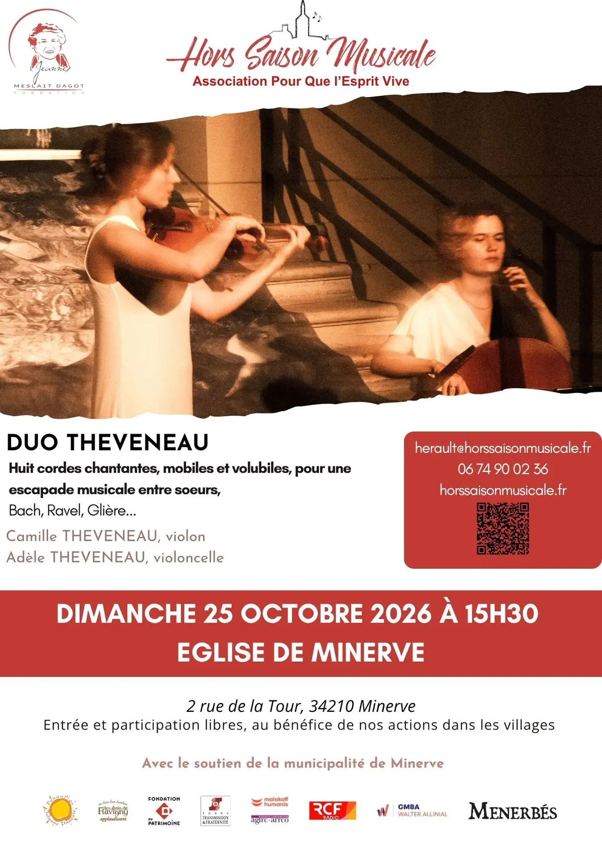 Hors Saison Musicale : le duo Theveneau en concert !