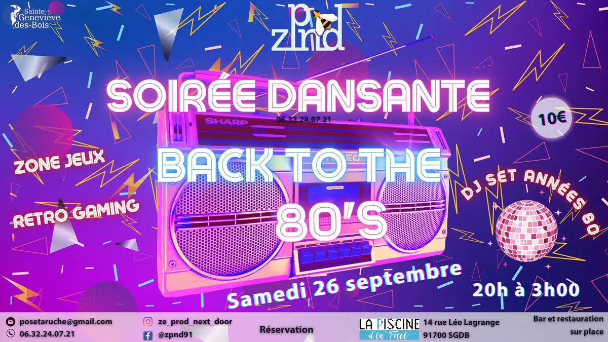 Soirée dansante back to the 80's !