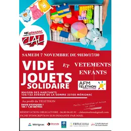 Vide jouets et dressing enfant solidaire