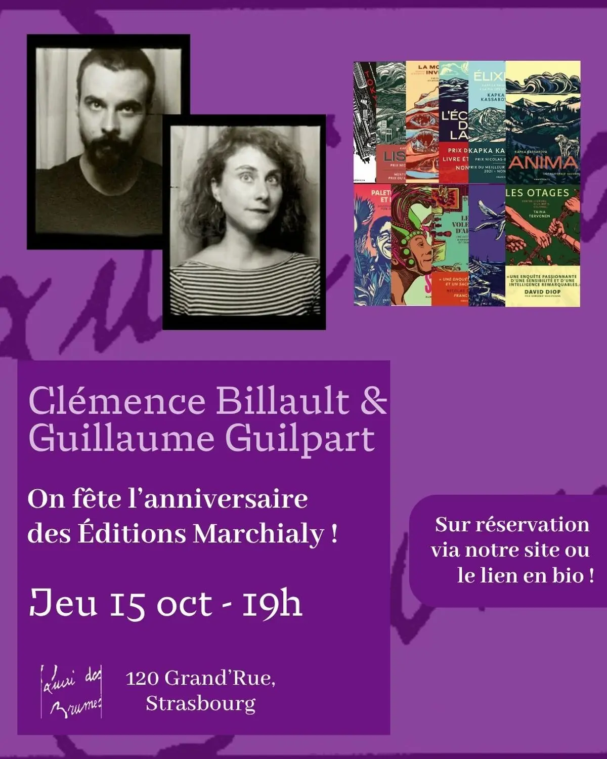 Soirée Anniversaire des ÉDITIONS MARCHIALY ! 