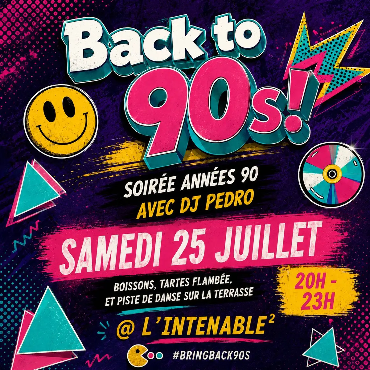 Soirée année 90 