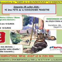 42ème Fête de la Randonnée de Gudmont
