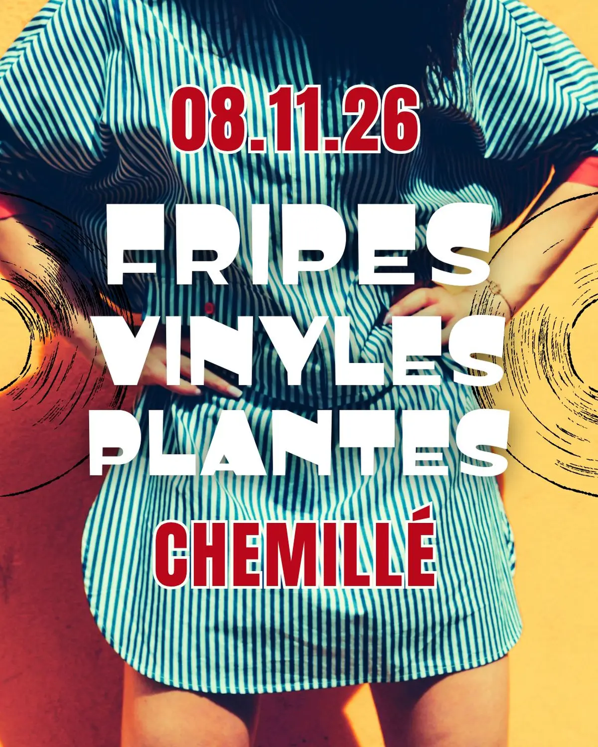 Grande vente de fripes, plantes et vinyles. Chemillé (49)