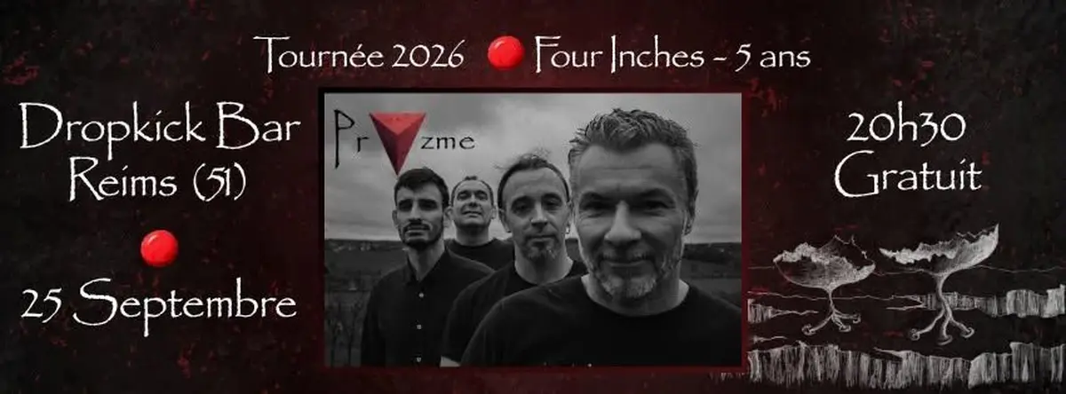 Concert Pryzme (rock prog) au Dropkick à Reims