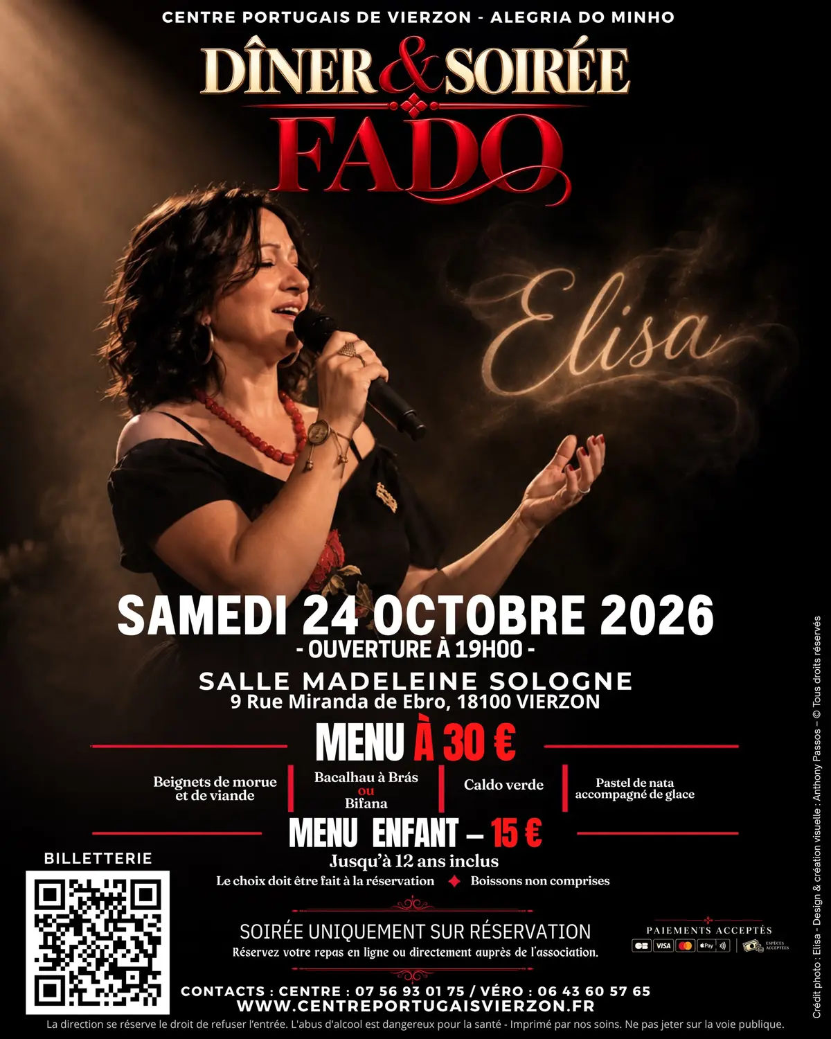 Dîner et Soirée musicale Fado