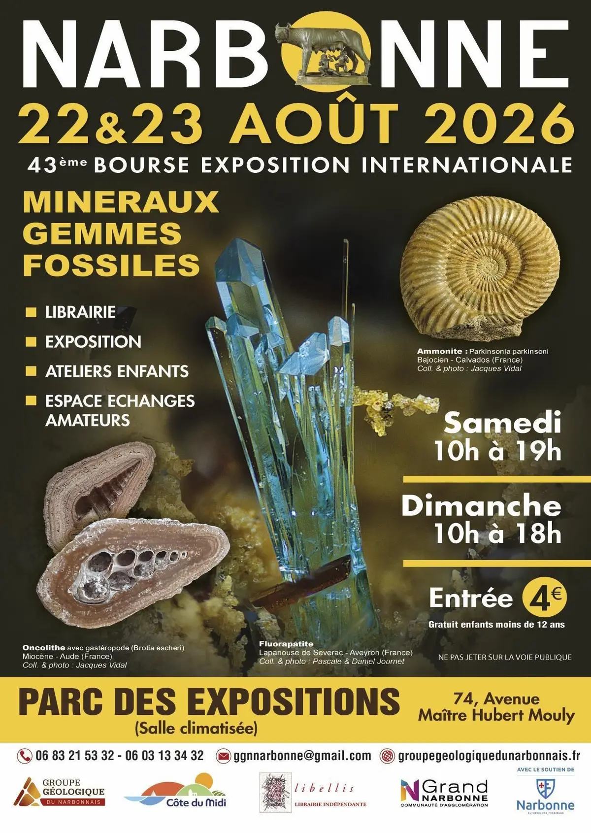 43e Bourse aux Minéraux et Fossiles de Narbonne