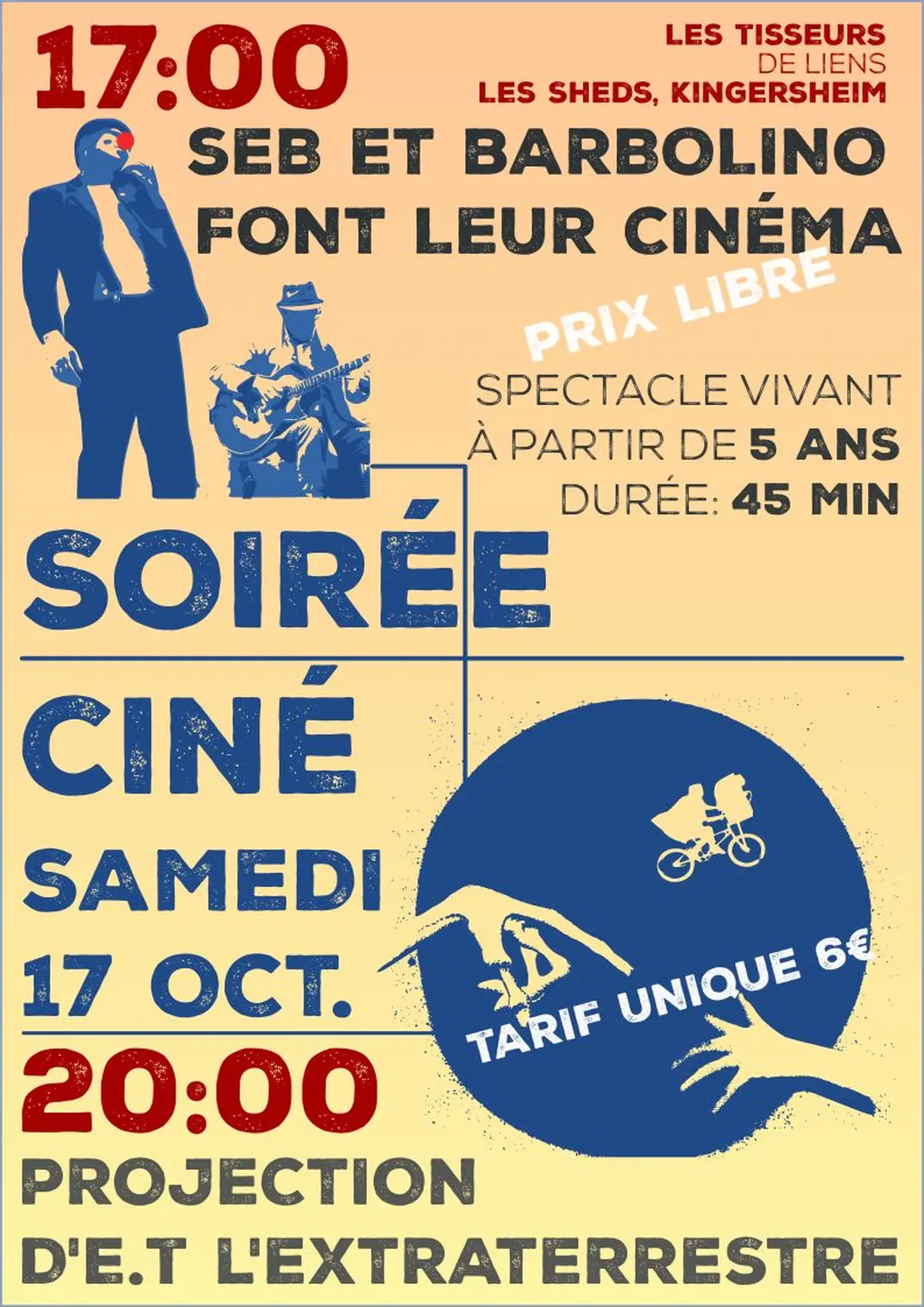 Seb & Barbolino font leur Cinéma, Spectacle tout public à partir de 5 ans