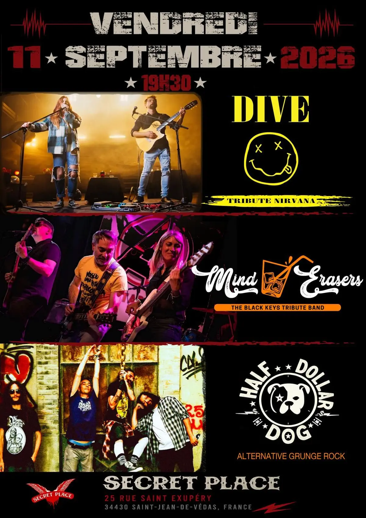 Nirvana e Black Keys en Concert