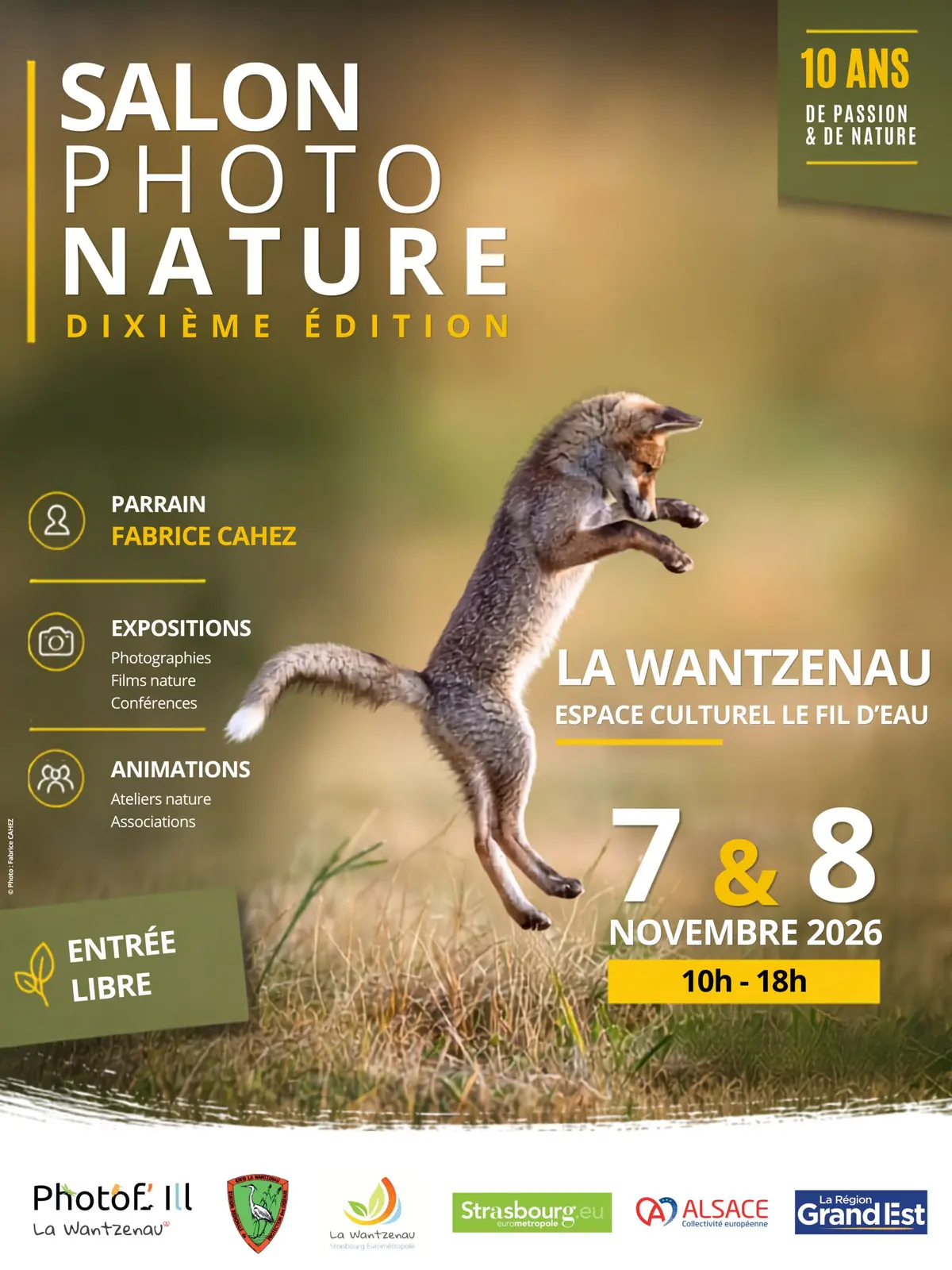 Salon Photo Nature 7 et 8 novembre à LA WANTZENAU