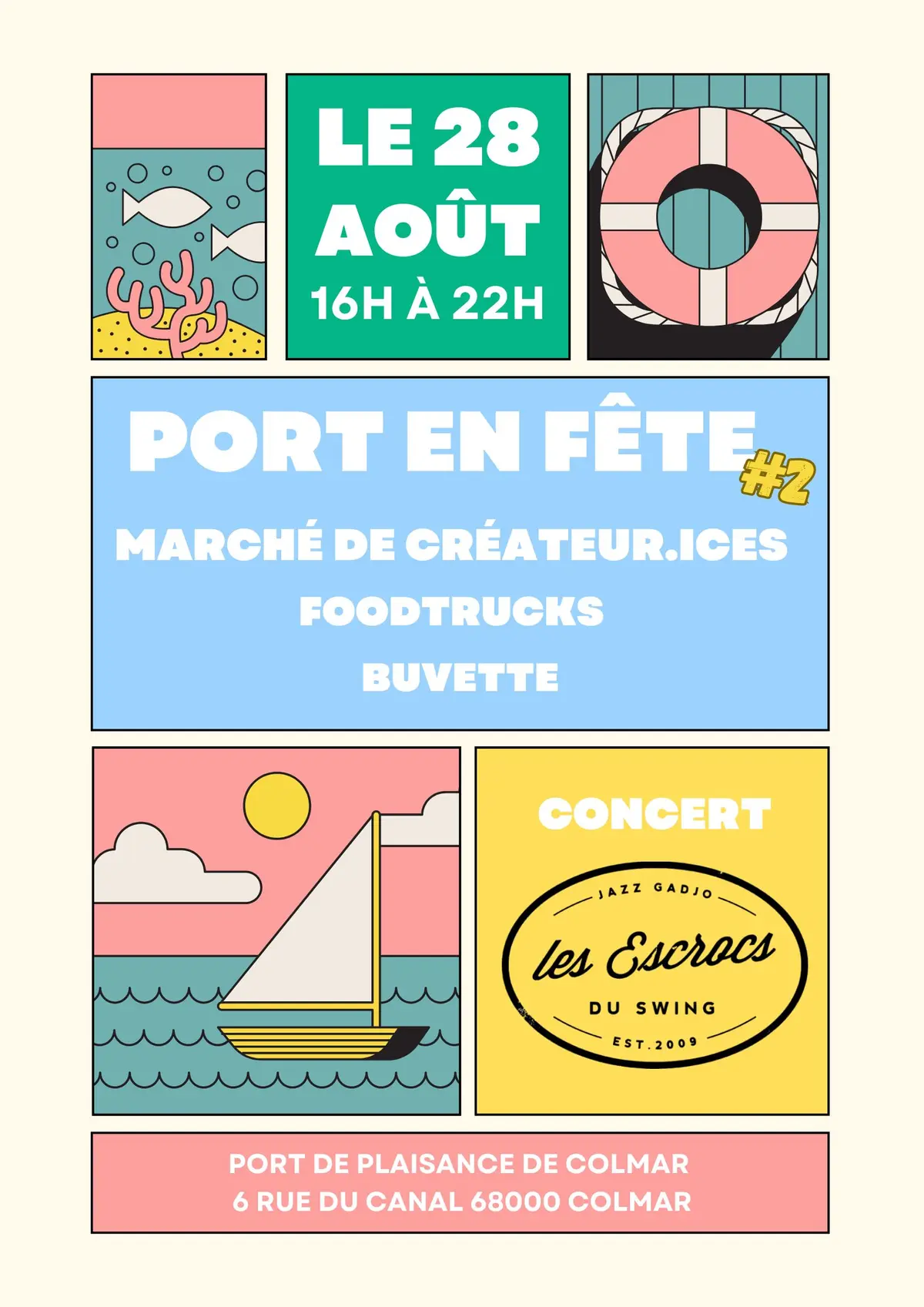 Soirée Port en fête au port de plaisance de Colmar