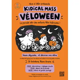 Parade à vélo Kidical Mass Véloween