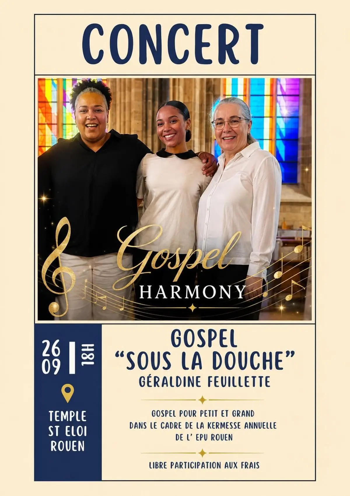 Concert Gospel Gospel sous la Douche