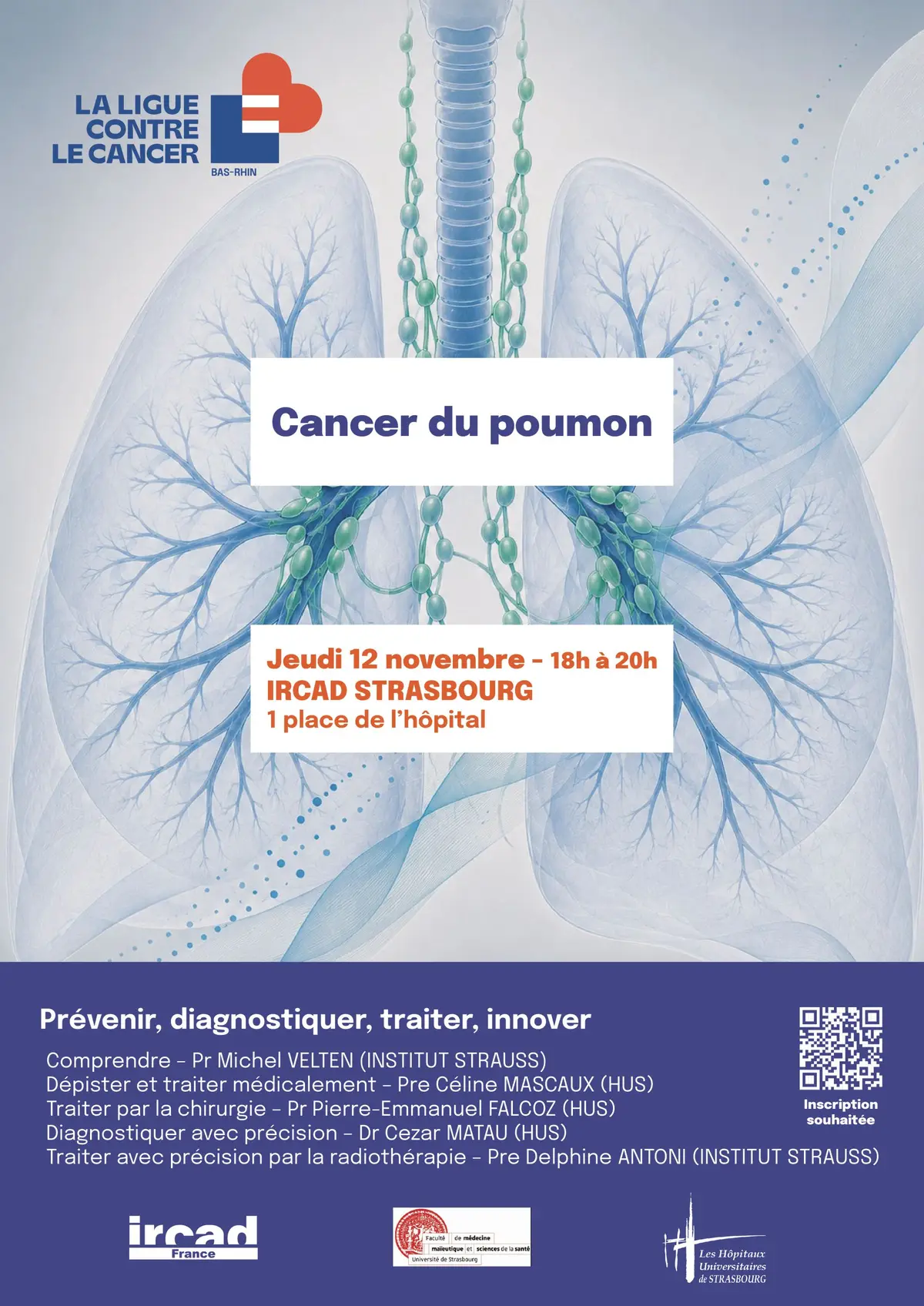 Conférence grand public sur le cancer du poumon
