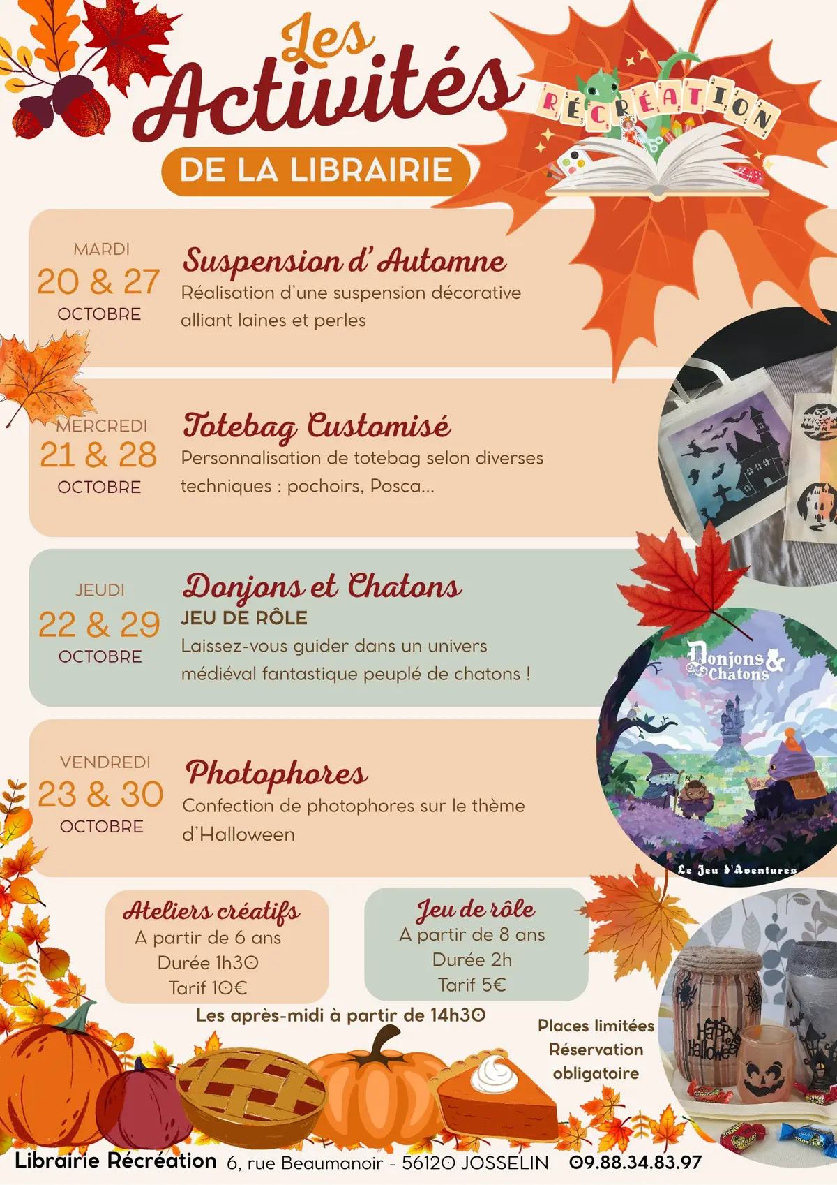 Animations vacances de la Toussaint
