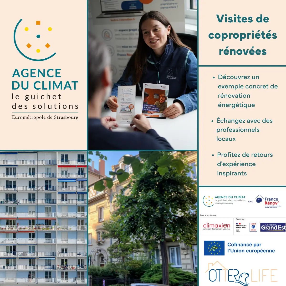 Visite de copropriété rénovée à l'Esplanade