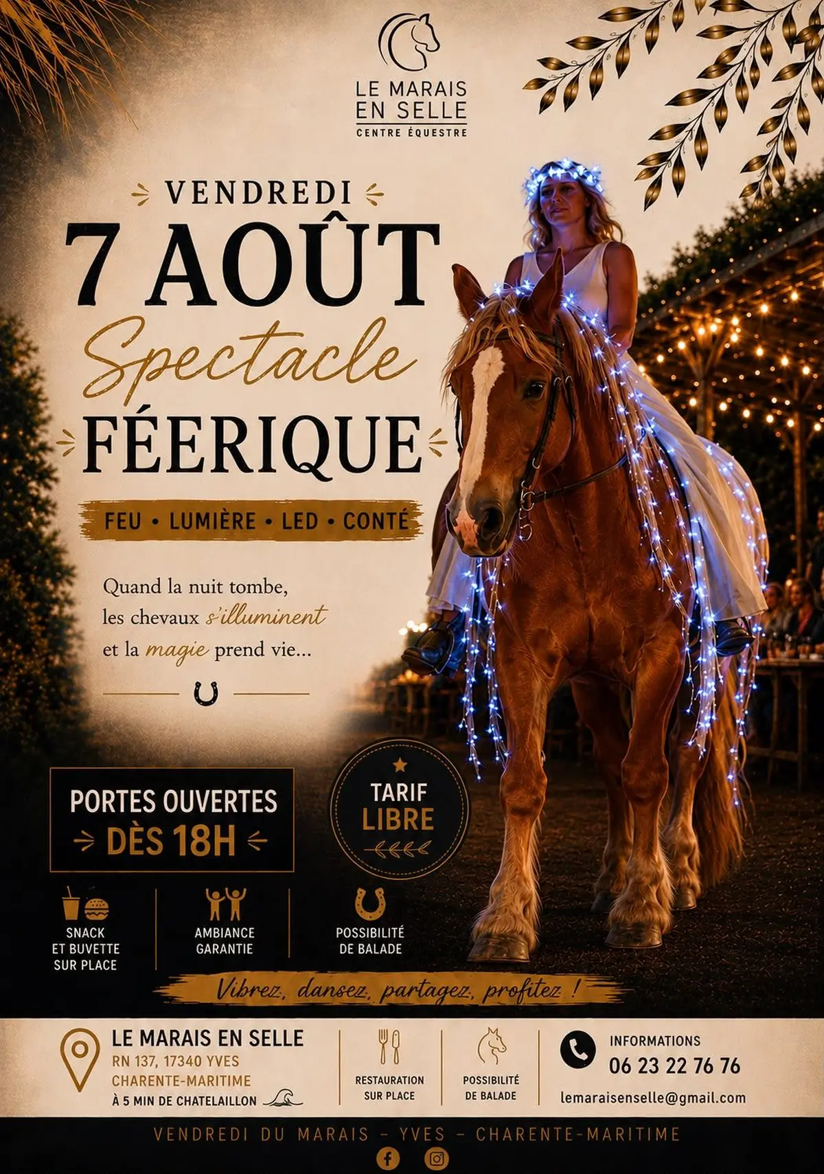 Spectacle equestre féérique