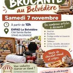 Brocante automnale ehpad le BELVEDERE