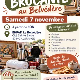 Brocante automnale ehpad le BELVEDERE