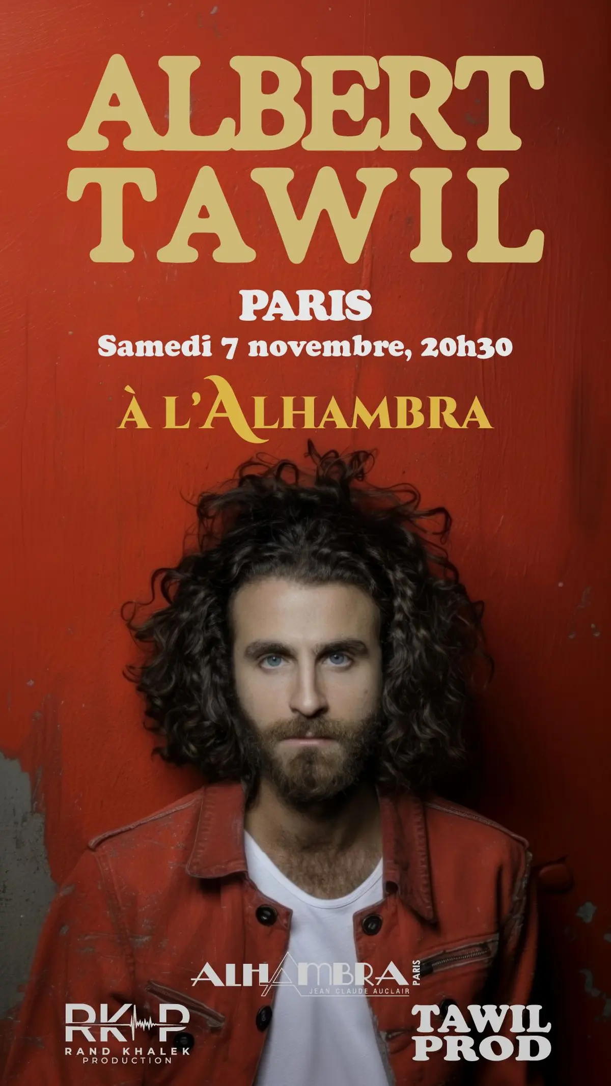 Albert Tawil en concert à l'Alhambra