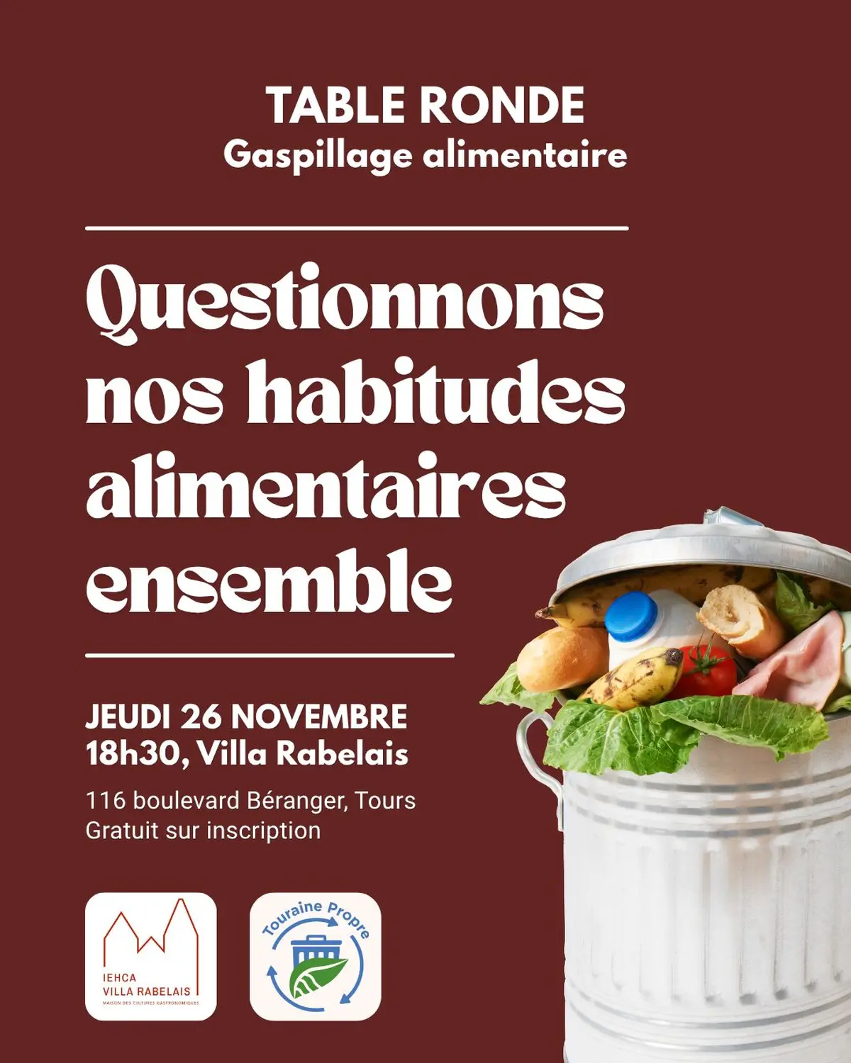 Table ronde autour du gaspillage alimentaire