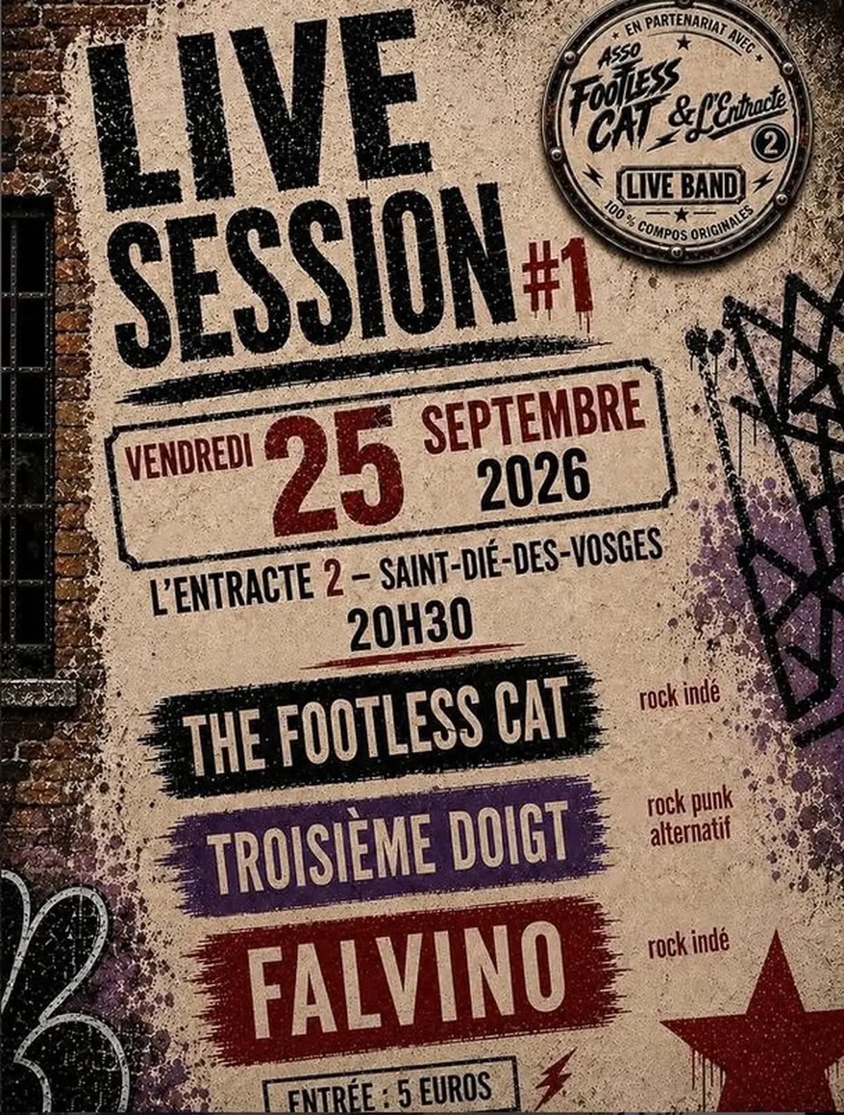 Falvino en concert à Saint Dié des Vosges