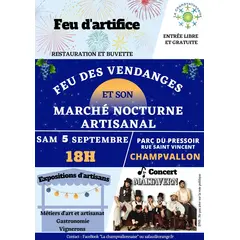 Feu des Vendanges Marché Artisanal nocturne