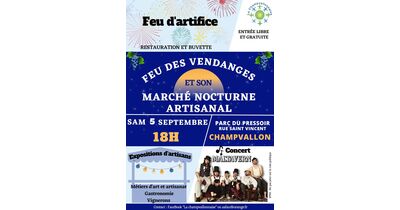 Feu des Vendanges March&eacute; Artisanal nocturne
