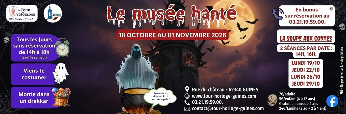 Le musée hanté - halloween 2026 calendar_today